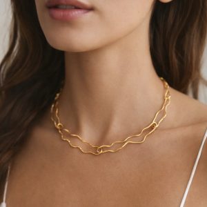 Collana Nuvole di Henry River Collana artigianale dal design contemporaneo che si ispira alla natura