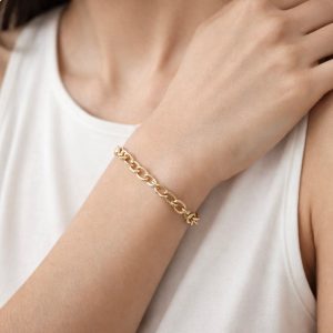 Bracciale Catena Artigianale Oro 18 kt | Fatto a Mano Italia – Henry River