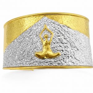 Bracciale Fascia Yoga Artigianale – Inciso Montagna | Henry River