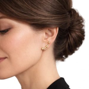 Orecchini Fluid Ear Climber Henry River – Orecchini Artigianali che Seguono l’Orecchio